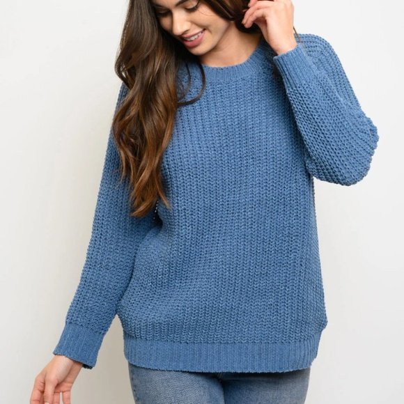Casual Contemporary Chenille Sweater - Picture 2 of 3